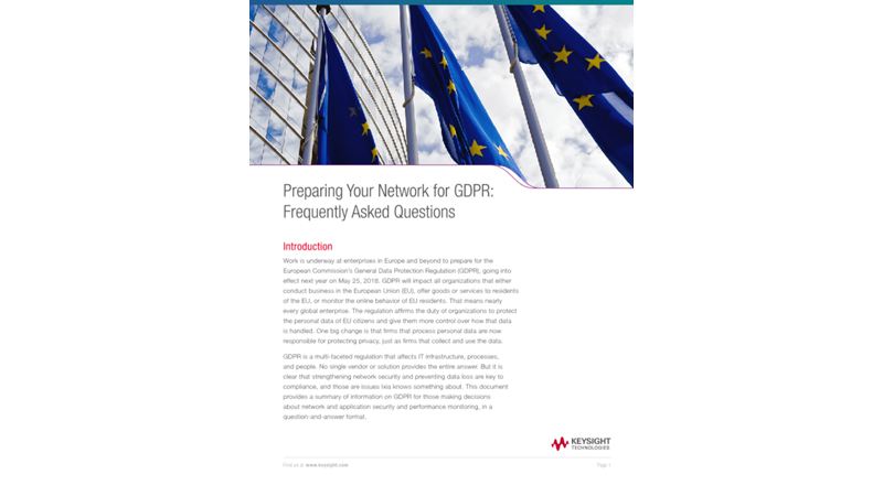 Preparing Your Network for GDPR: Frequently Asked Questions